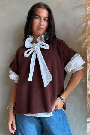 Conrad Cap Sleeve Tank Mahogany